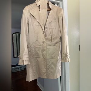 Vintage Dalia Elegant Cream Women's Coat size 8